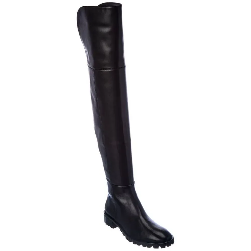Stuart Weitzman Amber Leather Over-The-Knee Boot